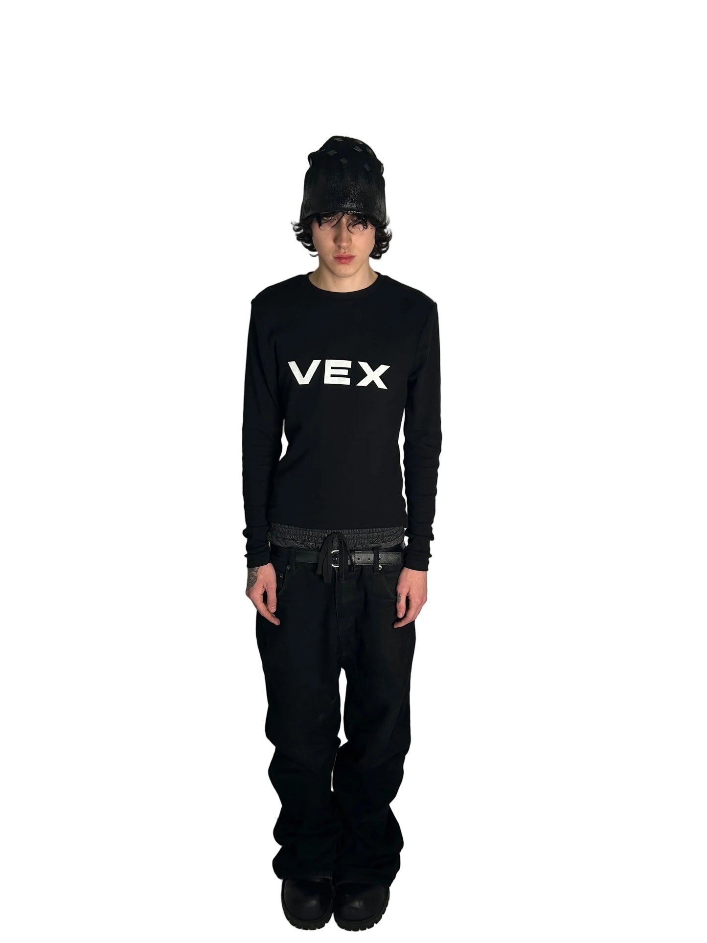Black Ribbed Longsleeve